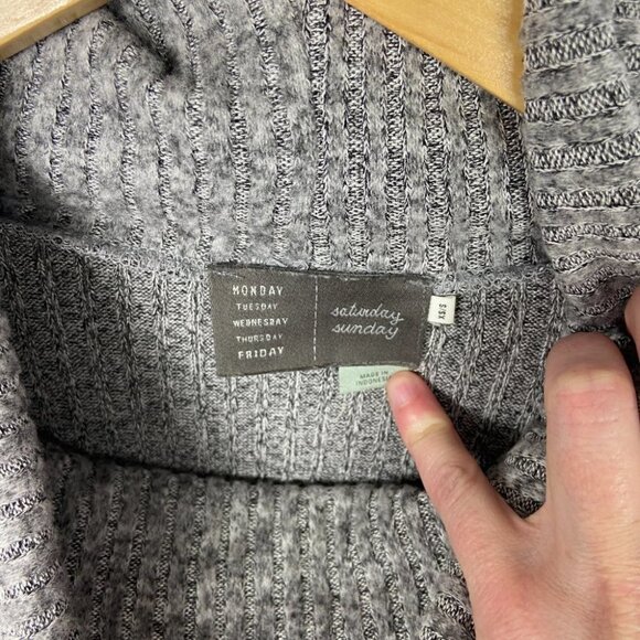 Anthropologie Saturday Sunday Brushed Cowl Neck Pullover Sweater Top Size Small - Picture 3 of 9